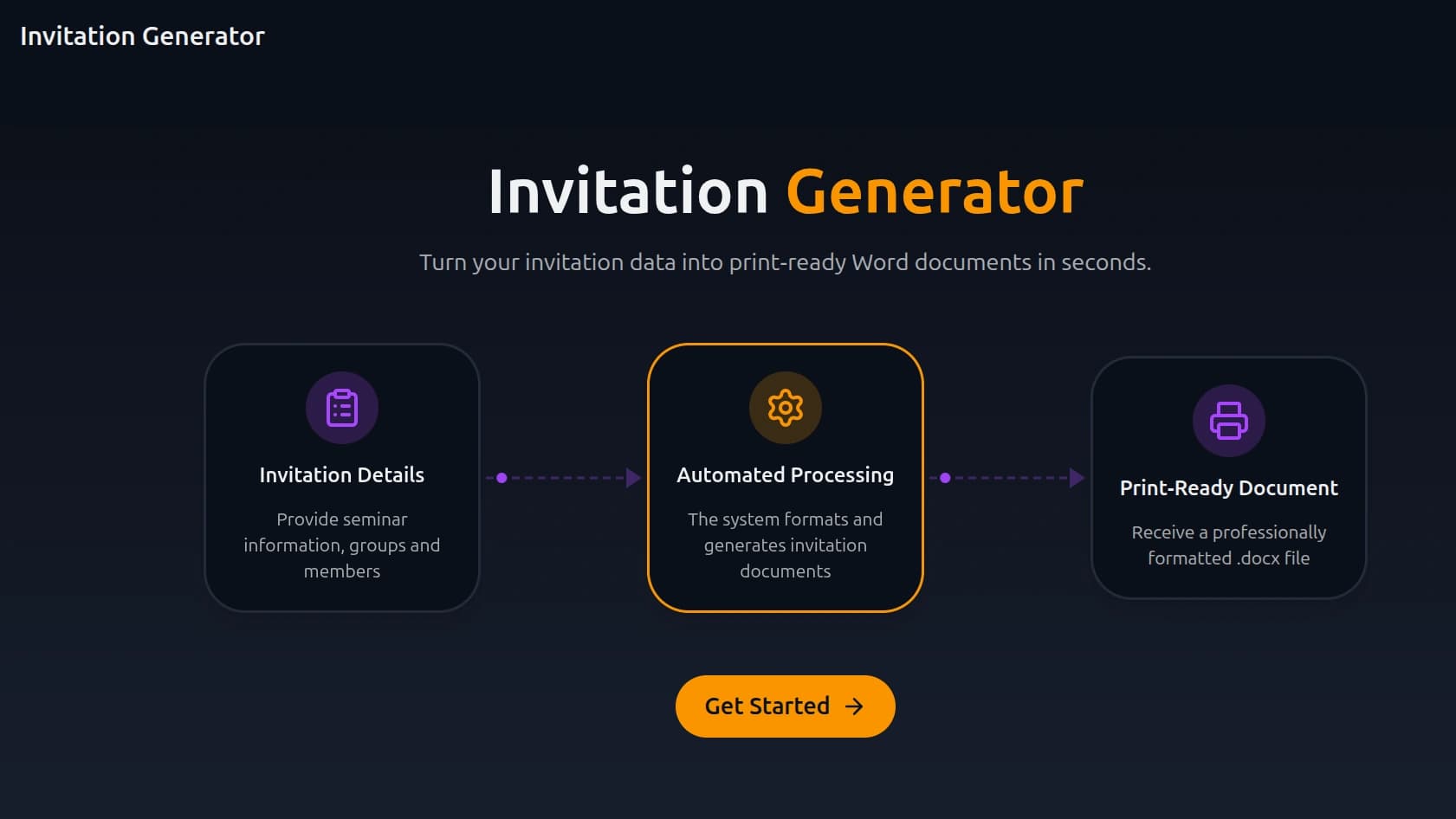 Invitation Generator